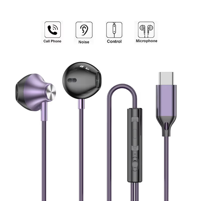 Wired Earphone Mic - Cuffia cablata in-ear Auricolare musicale HiFi
