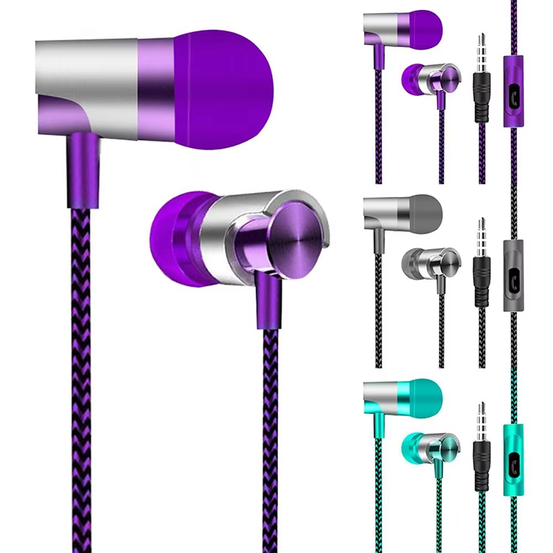 Wired Earphone Mic - Cuffie stereo cablate 9D Bass con